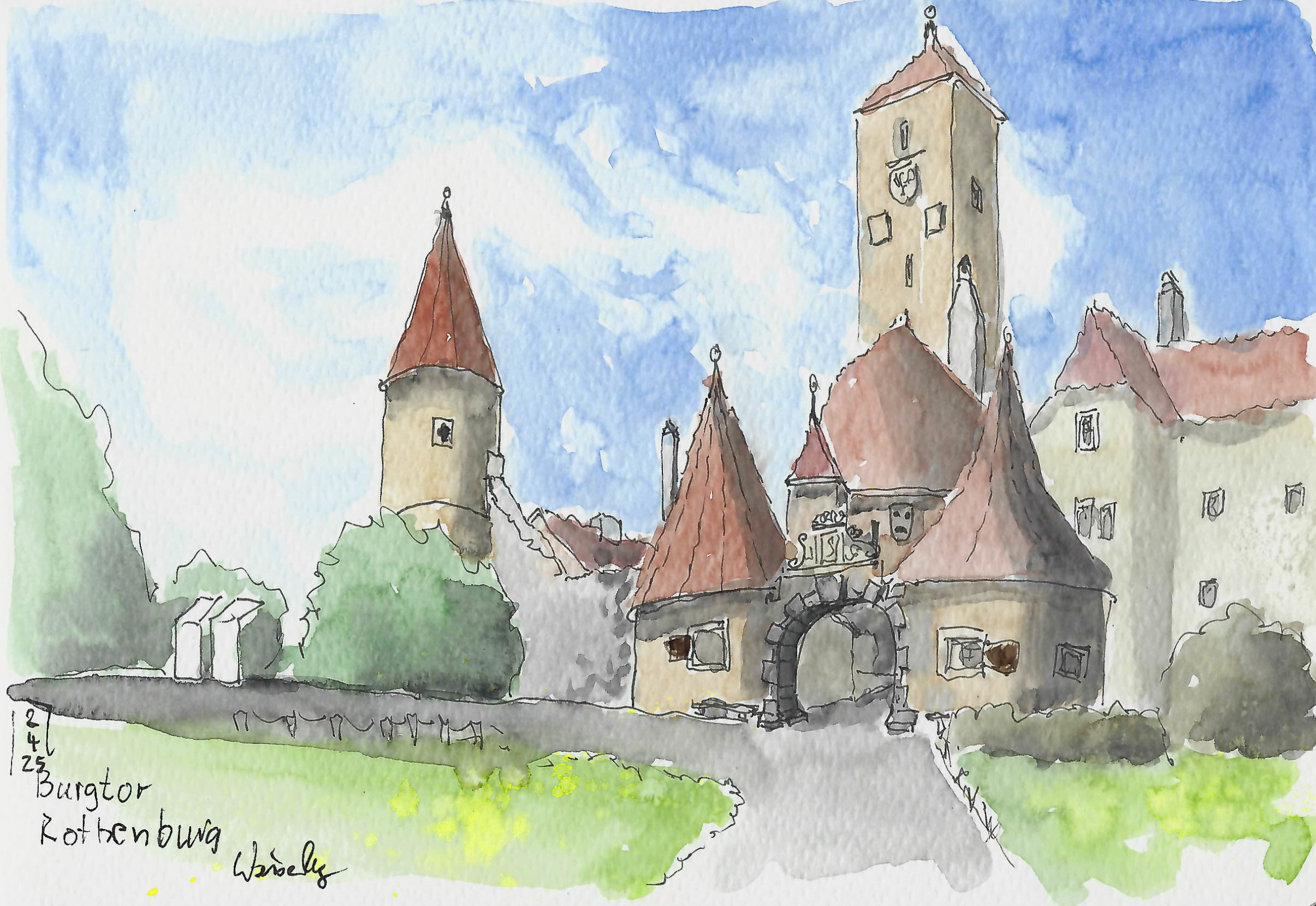 Mit Stift und Papier durch Rothenburg – Urban Sketching im Mittelalterflair