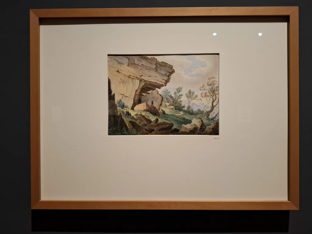 Unbekannt 'Touristen in Felsenlandschaft'