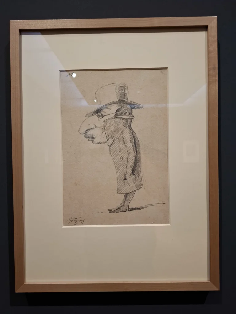 Johann Baptist Kirner 'Karikatur Carl Spitzweg'